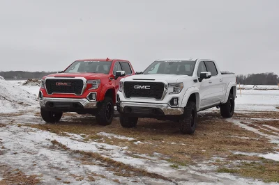 WHITE AND RED - 2020 GMC SIERRA 1500 LIFT - Image 3 of 6