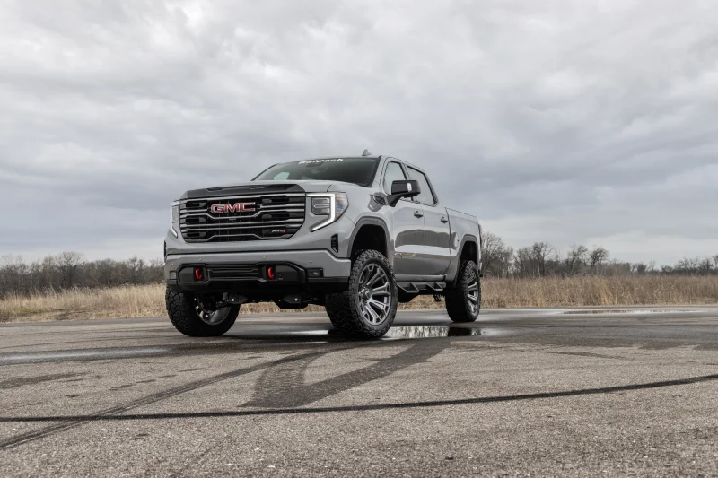 GMC AT4 LIFT Package By Waldoch Custom Trucks with factory warranty 1500 Silver 6.2L by Waldoch Crafts