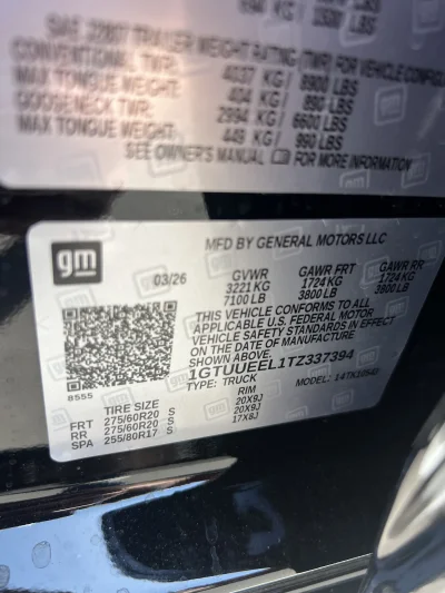 2026 GMC SIERRA 1500  - LEVEL PACKAGE - ONYX BLACK (GBA) - 2026 GMC SIERRA 1500 LEVEL - Image 15 of 15