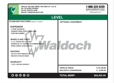 2026 GMC SIERRA - LEVEL PACKAGE -  COASTAL DUNE (G42) - 2026 GMC SIERRA 1500 LEVEL - Image 16 of 16