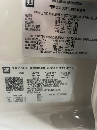 2026 GMC SIERRA 1500 - AT4 - LEVEL PACKAGE - COASTAL DUNE (G42) - 2026 GMC SIERRA 1500 LEVEL - Image 15 of 15