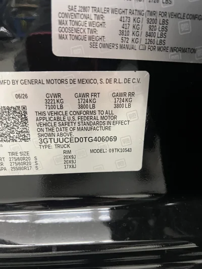 2026 GMC SIERRA 1500 - LEVEL PACKAGE - ONYX BLACK (GBA) - 2026 GMC SIERRA 1500 LEVEL - Image 15 of 15