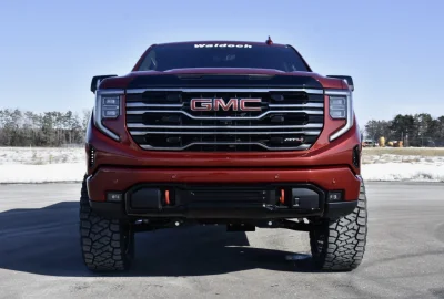 2026 GMC SIERRA LIFT PACKAGE VOLCANIC RED WITH 22" WHEEL BY WALDOCH BEST CUSTOM TRUCK YOU CAN BUY - 2026 GMC SIERRA 1500 LIFT - Image 8 of 9