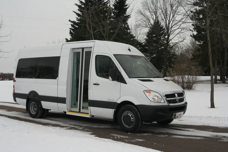 Bus Door Airport Shuttle on Mercedes Sprinter 8-13 Passenger Van 170 by Waldoch by Waldoch Crafts