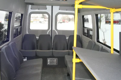 BUS DOOR AIRPORT SHUTTLE ON MERCEDES SPRINTER 8-13 PASSENGER VAN 170 BY WALDOCH - 2020 MERCEDES-BENZ SPRINTER 2500 SHUTTLE - Image 3 of 5