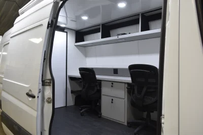 CUSTOM MOBILE OFFICE SPRINTER VAN CONVERSION WORK CENTER HOSPITAL - WALDOCH BUILD - 2021 MERCEDES-BENZ SPRINTER 2500 WORK - Image 2 of 38