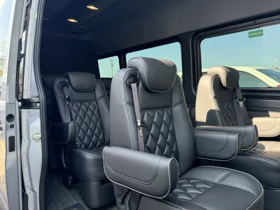 MERCEDES SPRINTER LANDMARK 10 PASSENGER PRESIDENTIAL CUSTOM CONVERSION VAN - 2024 MERCEDES-BENZ SPRINTER 2500 LANDMARK - Image 5 of 13