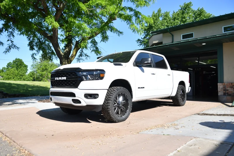 2022 RAM 1500 LEVEL Package By Waldoch Custom Dodge White Truck by Waldoch Crafts