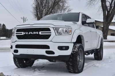 2022 RAM 1500 LIFT PACKAGE BY WALDOCH CUSTOM WHITE RAM TRUCK - 2022 RAM 1500 LIFT - Image 1 of 11