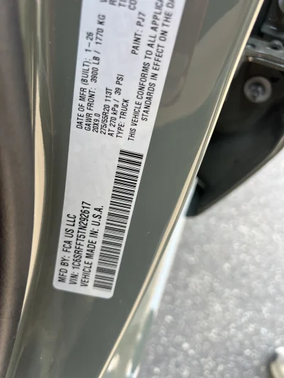 2026 RAM BIGHORN 1500 - LEVEL PACKAGE - CANYON LAKE (PJ7) - 2026 RAM 1500 LEVEL - Image 15 of 15