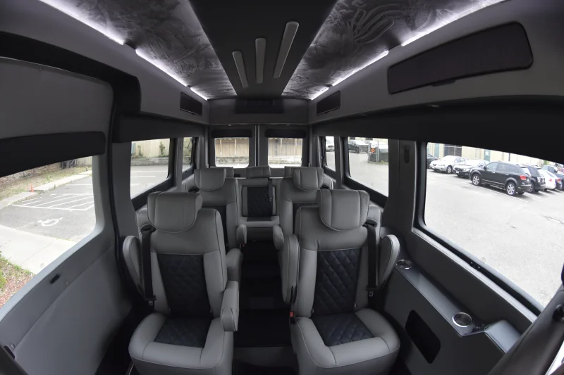 Galaxy Conversion Van 9 Passenger Travel Luxury Ram Promaster White by Waldoch Crafts