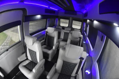 GALAXY CONVERSION VAN 9 PASSENGER TRAVEL LUXURY RAM PROMASTER WHITE - 2018 RAM PROMASTER GALAXY - Image 10 of 27