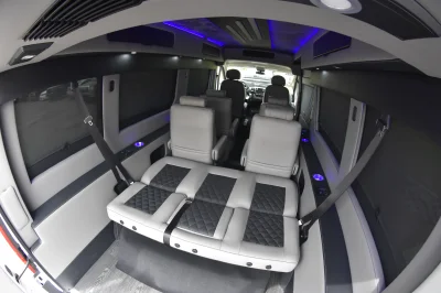 GALAXY CONVERSION VAN 9 PASSENGER TRAVEL LUXURY RAM PROMASTER WHITE - 2018 RAM PROMASTER GALAXY - Image 17 of 27
