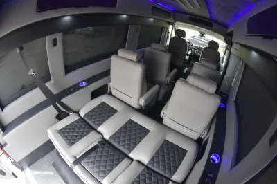 GALAXY CONVERSION VAN 9 PASSENGER TRAVEL LUXURY RAM PROMASTER WHITE - 2018 RAM PROMASTER GALAXY - Image 18 of 27