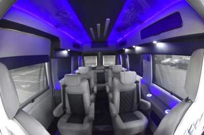 GALAXY CONVERSION VAN 9 PASSENGER TRAVEL LUXURY RAM PROMASTER WHITE - 2018 RAM PROMASTER GALAXY - Image 6 of 27