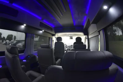 GALAXY CONVERSION VAN 9 PASSENGER TRAVEL LUXURY RAM PROMASTER WHITE - 2018 RAM PROMASTER GALAXY - Image 7 of 27