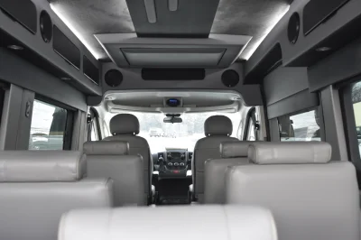 9 PASSENGER CONVERSION VAN LUXURY TRAVEL RAM PROMASTER REMOVEABLE SEATING FLIP DOWN TV BY WALDOCH - 2019 RAM PROMASTER GALAXY - Image 10 of 27
