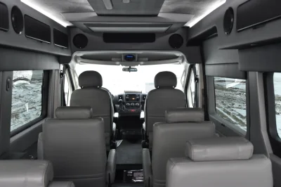 9 PASSENGER CONVERSION VAN LUXURY TRAVEL RAM PROMASTER REMOVEABLE SEATING FLIP DOWN TV BY WALDOCH - 2019 RAM PROMASTER GALAXY - Image 11 of 27