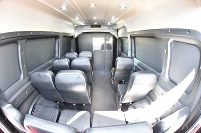 PRISONER TRANSPORT JAIL PRISONS COUNTY FEDERAL VEHICLE 15 PASSENGER CHEAPER WITH NO WINDOWS SAFER FOR PEOPLE SAFE FOR GUARDS BY WALDOCH - 2019 RAM PROMASTER SHUTTLE - Image 12 of 12
