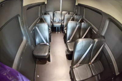 PRISONER TRANSPORT JAIL PRISONS COUNTY FEDERAL VEHICLE 15 PASSENGER CHEAPER WITH NO WINDOWS SAFER FOR PEOPLE SAFE FOR GUARDS BY WALDOCH - 2019 RAM PROMASTER SHUTTLE - Image 8 of 12