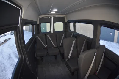 10 PASSENGER SHUTTLE BLACK EXTERIOR WITH CLOTH BLACK SEATING BY WALDOCH FLEET PASSENGER VAN SCHOOL HOTEL - 2019 RAM PROMASTER SHUTTLE - Image 13 of 46