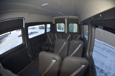 10 PASSENGER SHUTTLE BLACK EXTERIOR WITH CLOTH BLACK SEATING BY WALDOCH FLEET PASSENGER VAN SCHOOL HOTEL - 2019 RAM PROMASTER SHUTTLE - Image 18 of 46