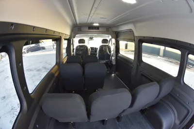 10 PASSENGER SHUTTLE BLACK EXTERIOR WITH CLOTH BLACK SEATING BY WALDOCH FLEET PASSENGER VAN SCHOOL HOTEL - 2019 RAM PROMASTER SHUTTLE - Image 24 of 46