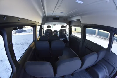 10 PASSENGER SHUTTLE BLACK EXTERIOR WITH CLOTH BLACK SEATING BY WALDOCH FLEET PASSENGER VAN SCHOOL HOTEL - 2019 RAM PROMASTER SHUTTLE - Image 26 of 46