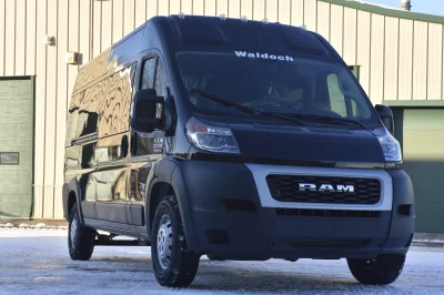 10 PASSENGER SHUTTLE BLACK EXTERIOR WITH CLOTH BLACK SEATING BY WALDOCH FLEET PASSENGER VAN SCHOOL HOTEL - 2019 RAM PROMASTER SHUTTLE - Image 35 of 46