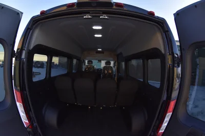 10 PASSENGER SHUTTLE BLACK EXTERIOR WITH CLOTH BLACK SEATING BY WALDOCH FLEET PASSENGER VAN SCHOOL HOTEL - 2019 RAM PROMASTER SHUTTLE - Image 7 of 46