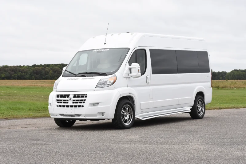White Ram Promaster 12 passenger Galaxy Shuttle Edition by waldoch by Waldoch Crafts