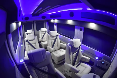 LUXURY CONVERSION VAN 8 PASSENGER PRESIDENTIAL SEATING GALAXY VAN 2020 RAM PROMASTER 159 HIGH ROOF BY WALDOCH - 2020 RAM PROMASTER GALAXY - Image 23 of 32