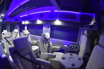 LUXURY CONVERSION VAN 8 PASSENGER PRESIDENTIAL SEATING GALAXY VAN 2020 RAM PROMASTER 159 HIGH ROOF BY WALDOCH - 2020 RAM PROMASTER GALAXY - Image 24 of 32