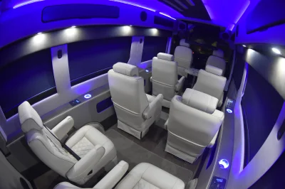 LUXURY CONVERSION VAN 8 PASSENGER PRESIDENTIAL SEATING GALAXY VAN 2020 RAM PROMASTER 159 HIGH ROOF BY WALDOCH - 2020 RAM PROMASTER GALAXY - Image 27 of 32
