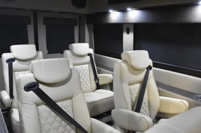 LUXURY CONVERSION VAN 8 PASSENGER PRESIDENTIAL SEATING GALAXY VAN 2020 RAM PROMASTER 159 HIGH ROOF BY WALDOCH - 2020 RAM PROMASTER GALAXY - Image 9 of 32