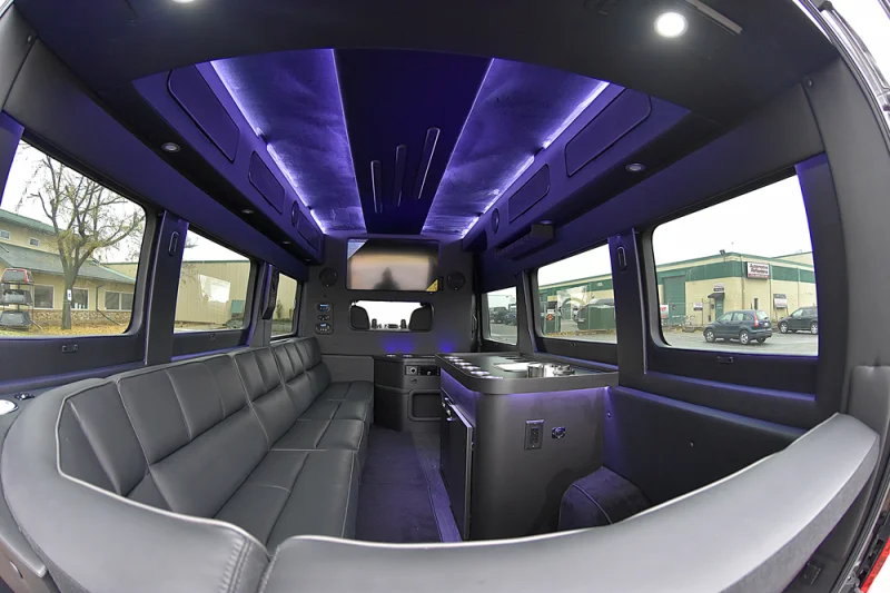 Custom Limo 159 RAM Promaster 10 Passenger Party Bus Bar Cooler By Waldoch by Waldoch Crafts