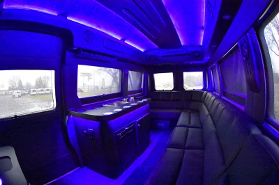 CUSTOM LIMO 159 RAM PROMASTER 10 PASSENGER PARTY BUS BAR COOLER BY WALDOCH - 2020 RAM PROMASTER LIMO - Image 10 of 17