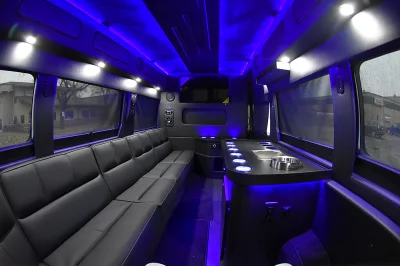 CUSTOM LIMO 159 RAM PROMASTER 10 PASSENGER PARTY BUS BAR COOLER BY WALDOCH - 2020 RAM PROMASTER LIMO - Image 9 of 17
