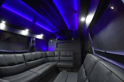 RAM PROMASTER LIMO CUSTOM INTERIOR PARTY BUS WEDDING VAN GREAT CONVERSION BY WALDOCH - 2020 RAM PROMASTER LIMO - Image 11 of 36