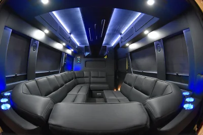 RAM PROMASTER LIMO CUSTOM INTERIOR PARTY BUS WEDDING VAN GREAT CONVERSION BY WALDOCH - 2020 RAM PROMASTER LIMO - Image 12 of 36