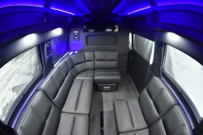 RAM PROMASTER LIMO CUSTOM INTERIOR PARTY BUS WEDDING VAN GREAT CONVERSION BY WALDOCH - 2020 RAM PROMASTER LIMO - Image 17 of 36