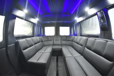 RAM PROMASTER LIMO CUSTOM INTERIOR PARTY BUS WEDDING VAN GREAT CONVERSION BY WALDOCH - 2020 RAM PROMASTER LIMO - Image 21 of 36
