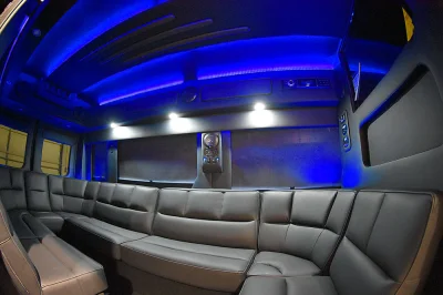 RAM PROMASTER LIMO CUSTOM INTERIOR PARTY BUS WEDDING VAN GREAT CONVERSION BY WALDOCH - 2020 RAM PROMASTER LIMO - Image 7 of 36