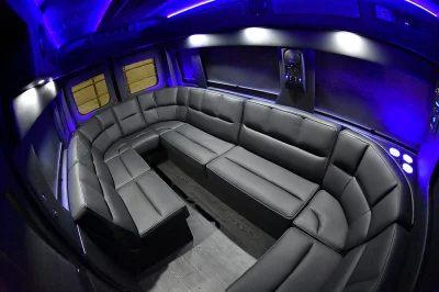 RAM PROMASTER LIMO CUSTOM INTERIOR PARTY BUS WEDDING VAN GREAT CONVERSION BY WALDOCH - 2020 RAM PROMASTER LIMO - Image 1 of 36