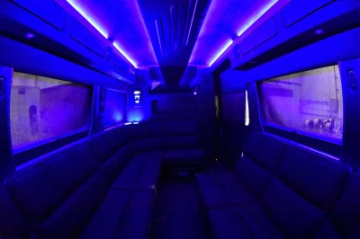 RAM PROMASTER LIMO CUSTOM INTERIOR PARTY BUS WEDDING VAN GREAT CONVERSION BY WALDOCH - 2020 RAM PROMASTER LIMO - Image 9 of 36