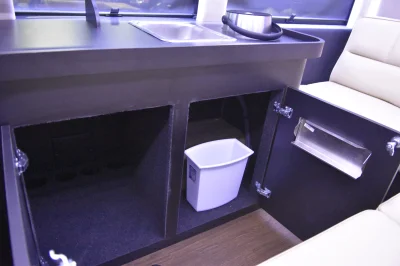 CUSTOM LIMO ON RAM PROMASTER 159 EXT BLACK BAR SEATING 10 PASSENGER CONVERSION VAN BY WALDOCH - 2020 RAM PROMASTER LIMO - Image 11 of 30