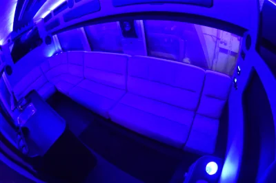CUSTOM LIMO ON RAM PROMASTER 159 EXT BLACK BAR SEATING 10 PASSENGER CONVERSION VAN BY WALDOCH - 2020 RAM PROMASTER LIMO - Image 15 of 30