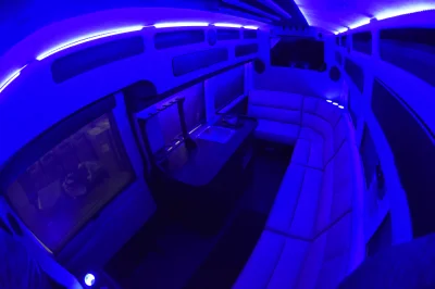 CUSTOM LIMO ON RAM PROMASTER 159 EXT BLACK BAR SEATING 10 PASSENGER CONVERSION VAN BY WALDOCH - 2020 RAM PROMASTER LIMO - Image 17 of 30