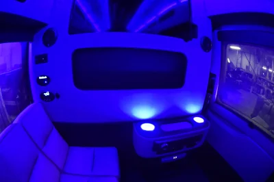 CUSTOM LIMO ON RAM PROMASTER 159 EXT BLACK BAR SEATING 10 PASSENGER CONVERSION VAN BY WALDOCH - 2020 RAM PROMASTER LIMO - Image 22 of 30