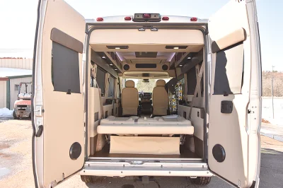 CUSTOM MOBILITY VAN WITH TRANSFER DRIVER SEAT & BATHROOM RAMP RAM PROMASTER 2500 159 GALAXY CONVERSION VAN BY WALDOCH - 2020 RAM PROMASTER MOBILITY - Image 10 of 21